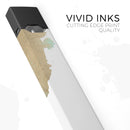 Gold Foiled White v1 - Premium Decal Protective Skin-Wrap Sticker compatible with the Juul Labs vaping device
