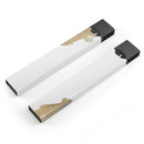 Gold Foiled White v1 - Premium Decal Protective Skin-Wrap Sticker compatible with the Juul Labs vaping device