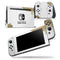 Gold Foiled White v1 - Skin Wrap Decal for Nintendo Switch Lite Console & Dock - 3DS XL - 2DS - Pro - DSi - Wii - Joy-Con Gaming Controller