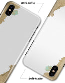 Gold Foiled White v1 - iPhone X Clipit Case