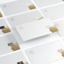 Gold Foiled White v2 - Premium Protective Decal Skin-Kit for the Apple Credit Card