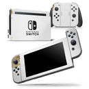 Gold Foiled White v2 - Vinyl Skin Wrap for Nintendo Switch 2, OLED, Lite, Pro Controller, Wii & Classic Handhelds
