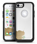Gold Foiled White v2 - iPhone 7 or 7 Plus Commuter Case Skin Kit