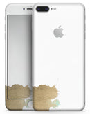 Gold Foiled White v2 - Skin-kit for the iPhone 8 or 8 Plus