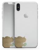 Gold Foiled White v2 - iPhone X Skin-Kit