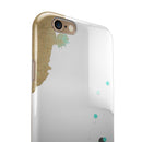 Gold Foiled White v3 iPhone 6/6s or 6/6s Plus 2-Piece Hybrid INK-Fuzed Case