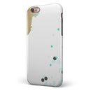 Gold Foiled White v3 iPhone 6/6s or 6/6s Plus 2-Piece Hybrid INK-Fuzed Case