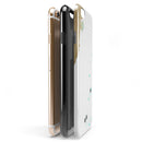 Gold Foiled White v3 iPhone 6/6s or 6/6s Plus 2-Piece Hybrid INK-Fuzed Case