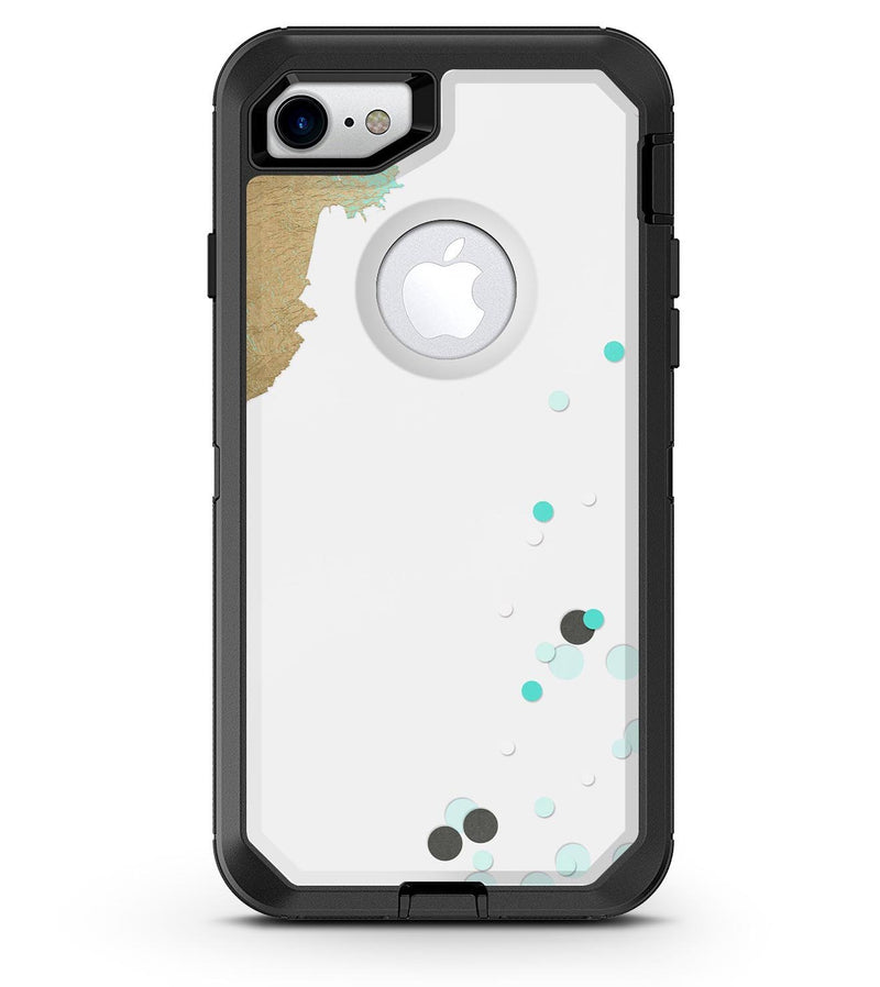 Gold Foiled White v3 2 - iPhone 7 or 8 OtterBox Case & Skin Kits