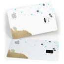 Gold Foiled White v3 - Premium Protective Decal Skin-Kit for the Apple Credit Card