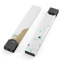 Gold Foiled White v3 - Premium Decal Protective Skin-Wrap Sticker compatible with the Juul Labs vaping device