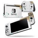 Gold Foiled White v3 - Vinyl Skin Wrap for Nintendo Switch 2, OLED, Lite, Pro Controller, Wii & Classic Handhelds