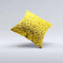 Gold Glimmer Ink-Fuzed Decorative Throw Pillow