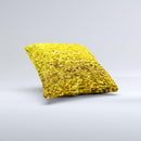 Gold Glimmer Ink-Fuzed Decorative Throw Pillow