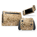 Gold Glimmer V2 // Skin Decal Wrap Kit for Nintendo Switch Console & Dock, Joy-Cons, Pro Controller, Lite, 3DS XL, 2DS XL, DSi, or Wii - Vinyl Skin Wrap for Nintendo Switch 2, OLED, Lite, Pro Controller, Wii & Classic Handhelds