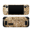 Gold Glimmer V2 // Vinyl Skin Wrap for Steam Deck OLED & Steam Deck (LCD) — Soft Matte or Ultra Gloss