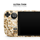 Gold Glimmer V2 // Vinyl Skin Wrap for Steam Deck OLED & Steam Deck (LCD) — Soft Matte or Ultra Gloss