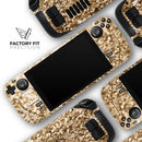 Gold Glimmer V2 // Vinyl Skin Wrap for Steam Deck OLED & Steam Deck (LCD) — Soft Matte or Ultra Gloss