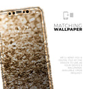 Gold Glimmer V2  - Protective Skin Wrap & Decal – Compatible with iPhone SE to iPhone 17 Pro Max (All Models)