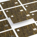 Gold Icicles over Dark Fog - Premium Protective Decal Skin-Kit for the Apple Credit Card