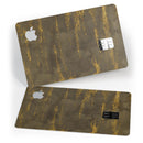 Gold Icicles over Dark Fog - Premium Protective Decal Skin-Kit for the Apple Credit Card