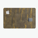Gold Icicles over Dark Fog - Premium Protective Decal Skin-Kit for the Apple Credit Card