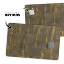 Gold Icicles over Dark Fog - Premium Protective Decal Skin-Kit for the Apple Credit Card
