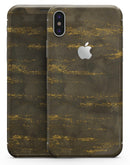 Gold Icicles over Dark Fog - iPhone X Skin-Kit
