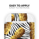 Gold Pineapple Express - Full Body Skin Decal Wrap Kit for the Wireless Bluetooth Apple Airpods Pro, AirPods Gen 1 or Gen 2 with Wireless Charging