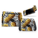 Gold Pineapple Express // Skin Decal Wrap Kit for Nintendo Switch Console & Dock, Joy-Cons, Pro Controller, Lite, 3DS XL, 2DS XL, DSi, or Wii - Vinyl Skin Wrap for Nintendo Switch 2, OLED, Lite, Pro Controller, Wii & Classic Handhelds