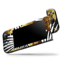 Gold Pineapple Express // Skin Decal Wrap Kit for Nintendo Switch Console & Dock, Joy-Cons, Pro Controller, Lite, 3DS XL, 2DS XL, DSi, or Wii - Vinyl Skin Wrap for Nintendo Switch 2, OLED, Lite, Pro Controller, Wii & Classic Handhelds