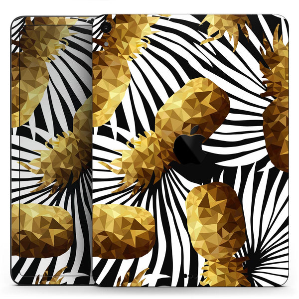 Gold Pineapple Express - Full Body Skin Decal for the Apple iPad Pro 12.9", 11", 10.5", 9.7", Air or Mini (All Models Available)