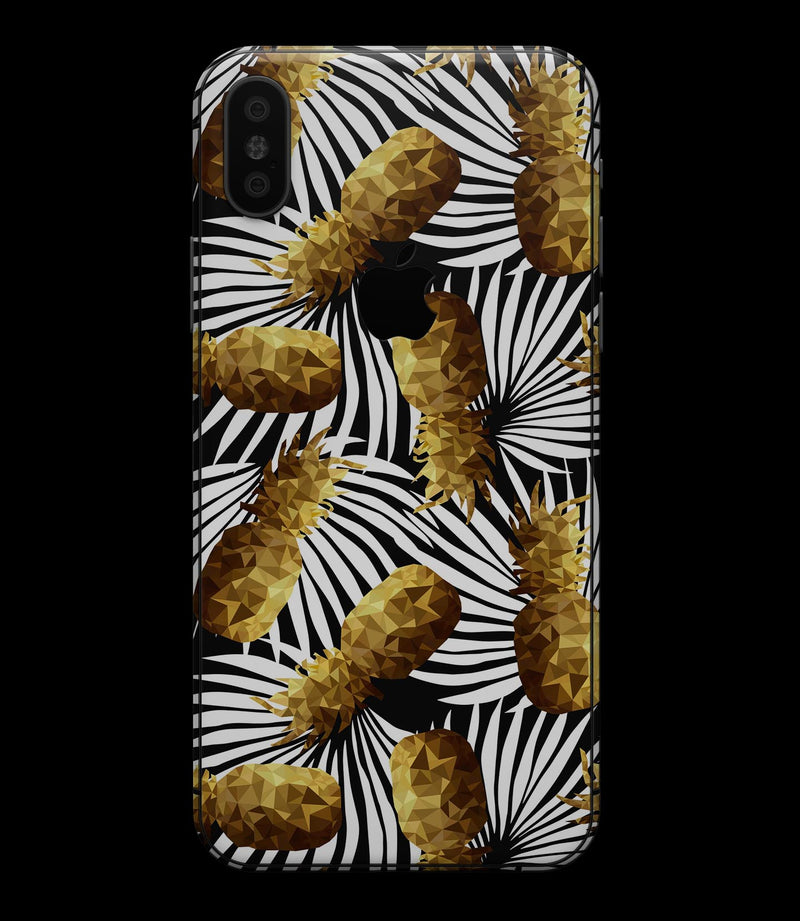 Gold Pineapple Express - iPhone XS MAX, XS/X, 8/8+, 7/7+, 5/5S/SE Skin-Kit (All iPhones Available)