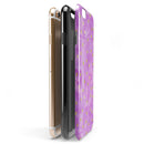 Gold Polka Dots Over Grungy Pink Surface iPhone 6/6s or 6/6s Plus 2-Piece Hybrid INK-Fuzed Case