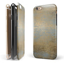 Gold Scratched Foil v1 iPhone 6/6s or 6/6s Plus 2-Piece Hybrid INK-Fuzed Case