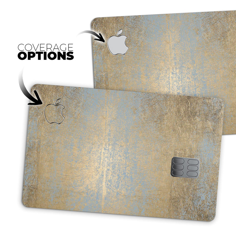 Gold Scratched Foil v1 - Premium Protective Decal Skin-Kit for the Apple Credit Card