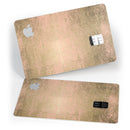Gold Scratched Foil v2 - Premium Protective Decal Skin-Kit for the Apple Credit Card