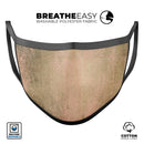 Gold Scratched Foil v2 - Made in USA Mouth Cover Unisex Anti-Dust Cotton Blend Reusable & Washable Face Mask with Adjustable Sizing for Adult or Child