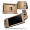 Gold Scratched Foil v2 - Skin Wrap Decal for Nintendo Switch Lite Console & Dock - 3DS XL - 2DS - Pro - DSi - Wii - Joy-Con Gaming Controller