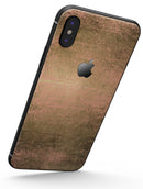 Gold Scratched Foil v2 - iPhone X Skin-Kit