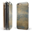 Gold Scratched Foil v3 iPhone 6/6s or 6/6s Plus 2-Piece Hybrid INK-Fuzed Case