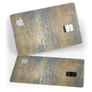 Gold Scratched Foil v3 - Premium Protective Decal Skin-Kit for the Apple Credit Card