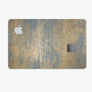 Gold Scratched Foil v3 - Premium Protective Decal Skin-Kit for the Apple Credit Card