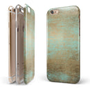 Gold Scratched Foil v4 iPhone 6/6s or 6/6s Plus 2-Piece Hybrid INK-Fuzed Case