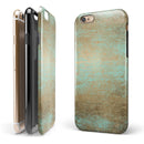 Gold Scratched Foil v4 iPhone 6/6s or 6/6s Plus 2-Piece Hybrid INK-Fuzed Case