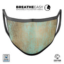 Gold Scratched Foil v4 - Made in USA Mouth Cover Unisex Anti-Dust Cotton Blend Reusable & Washable Face Mask with Adjustable Sizing for Adult or Child