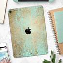 Gold Scratched Foil v4 - Full Body Skin Decal for the Apple iPad Pro 12.9", 11", 10.5", 9.7", Air or Mini (All Models Available)