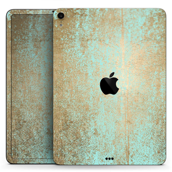 Gold Scratched Foil v4 - Full Body Skin Decal for the Apple iPad Pro 12.9", 11", 10.5", 9.7", Air or Mini (All Models Available)