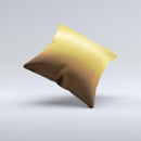 Gold Shimmer Surface ink-Fuzed Decorative Throw Pillow