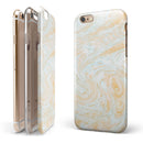 Gold Slate Marble Surface V18 iPhone 6/6s or 6/6s Plus 2-Piece Hybrid INK-Fuzed Case